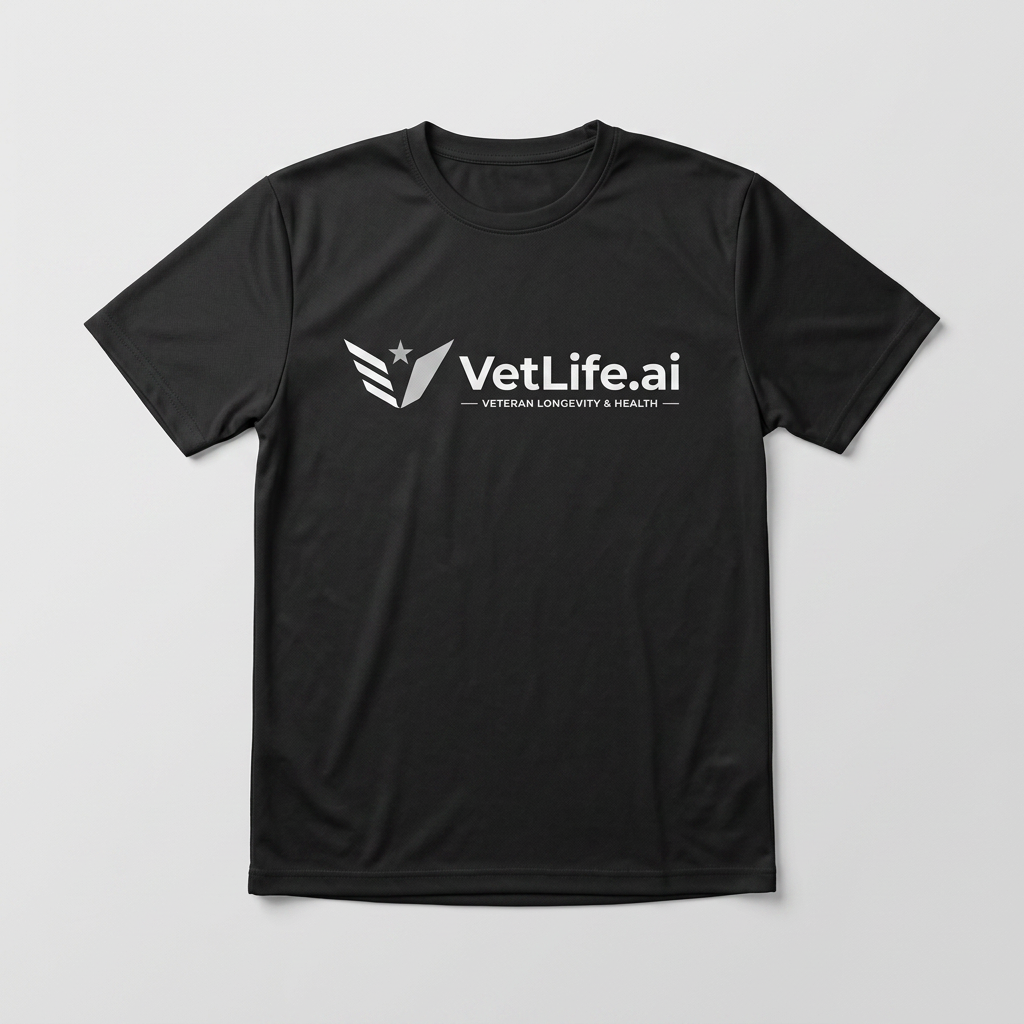 Blackout Performance Tee — VetLife.ai branded apparel