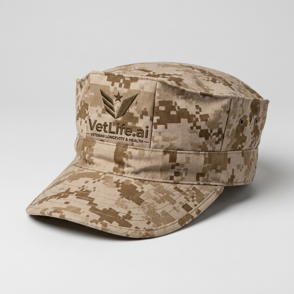 Desert Digital Patrol Cap — VetLife.ai branded apparel