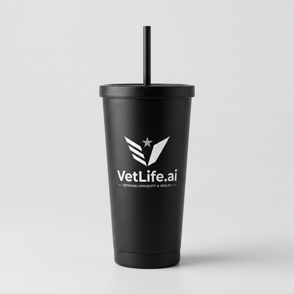 Blackout Tumbler, 24oz — VetLife.ai branded accessories